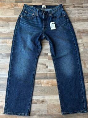 Levi's 501C Curve Women's Dark Wash High Rise Straight Leg Jeans W30 L28